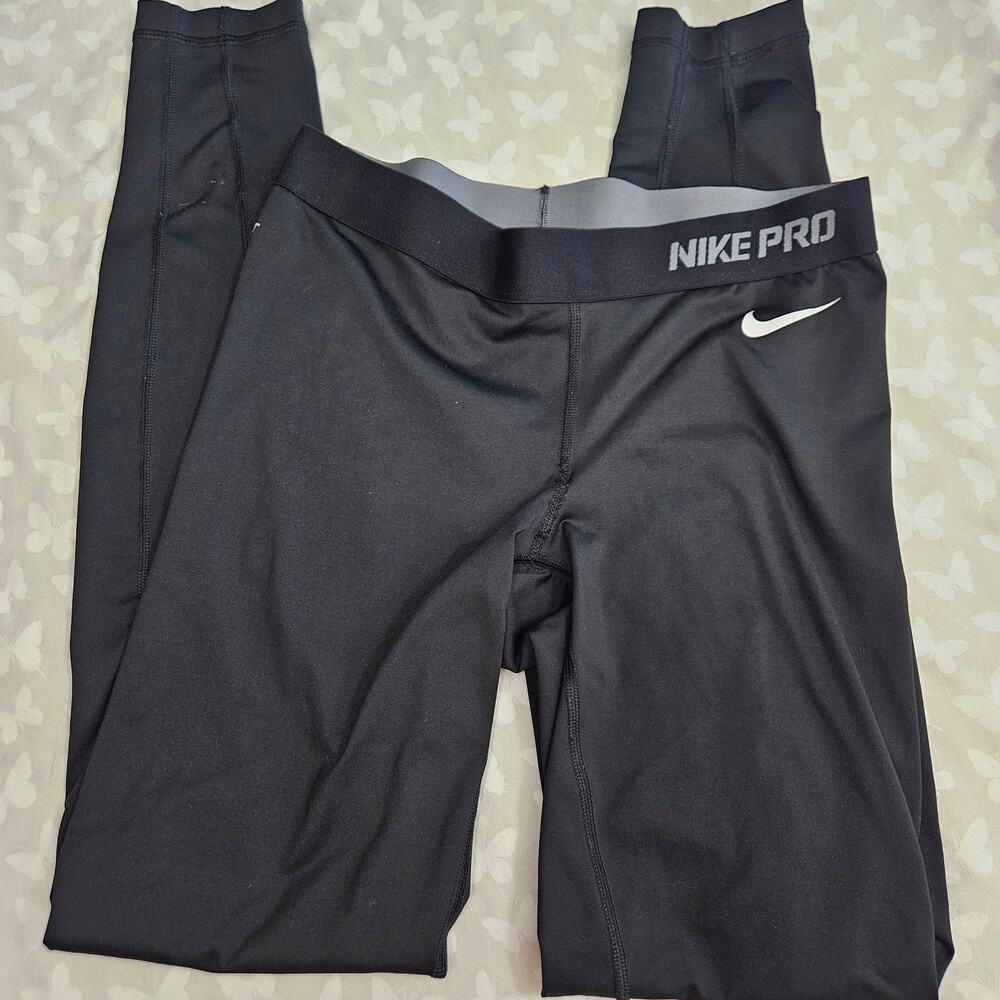 Nike Pro Dri-FIT Womens Black Activewear Leggings M GymCore Athleisure FitGirl